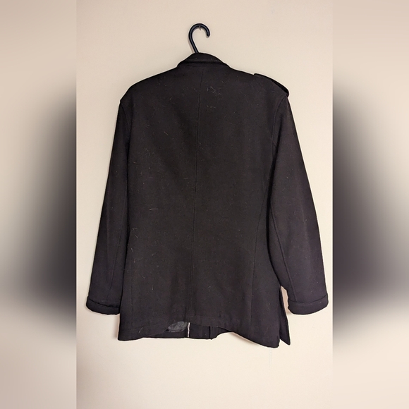 Men's Large Van Heusen Black Coat - Picture 4 of 4